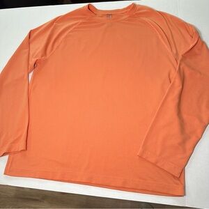 Outdoor Voices men’s Fasttrack mesh long sleeve shirt in sunstone